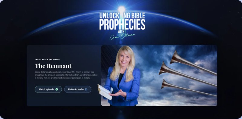 Unlocking Bible Prophecies with Cami Oetman, episode page